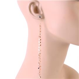 Long Link-Round Chain Earring