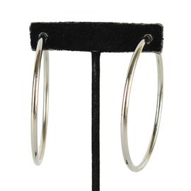 60mm Metal Clip-On Hoop Earring