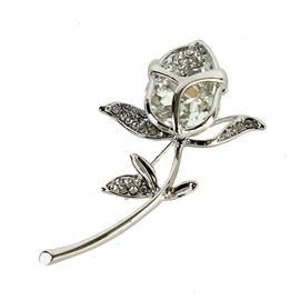 Crystal Roses Brooch