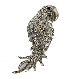 Crystal Parrot Brooch