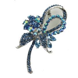 Crystal Swirl Brooch