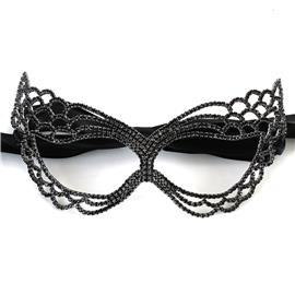 Rhinestones Swirl Mask