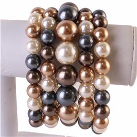Pearls Five Layereds Bracelets