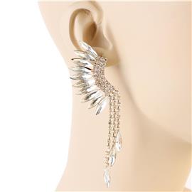 Crystal Wing Earring