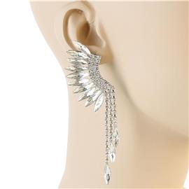Crystal Wing Earring