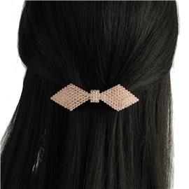 Cubic Zirconia Bow Hair Pin