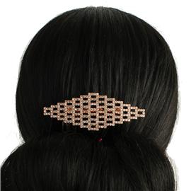 Rhinestones Rectangle Hair Comb