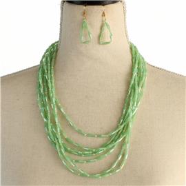Fashion Multilayereds Beads Necklace Set