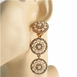 Pearl Round Clip-On Earring