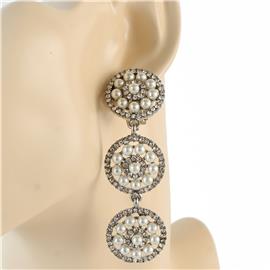 Pearl Round Clip-On Earring