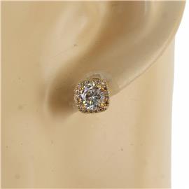 CZ Square Earring