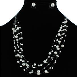 Pearls Multilayereds Necklace Set