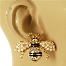 Crystal Bee Earring