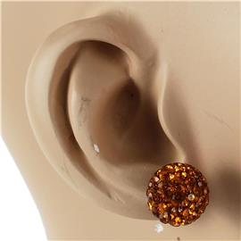 Rhinestones Ball Stud Earring