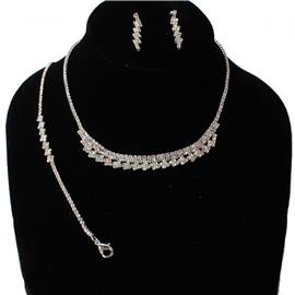 JR Rhinestones 3 Pcs Necklace Set