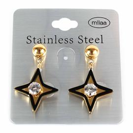 Stainless Steel Dangling Star Earring