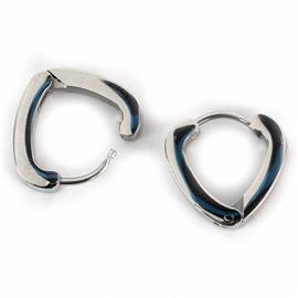Stainless Steel Heart Huggie Earring