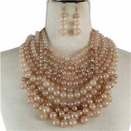 Fashion Pearl Necklace Set