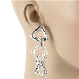 Metal Triangle Earring