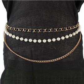 Fashion Pearl Link Belt