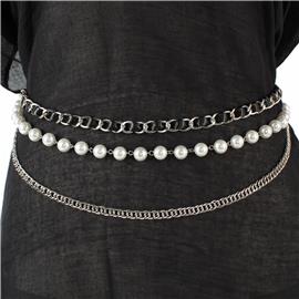 Fashion Pearl Link Belt
