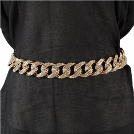 Fashion Rhinestones Chain Belt