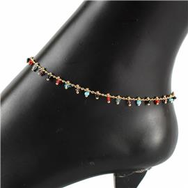 Color Stone Anklet