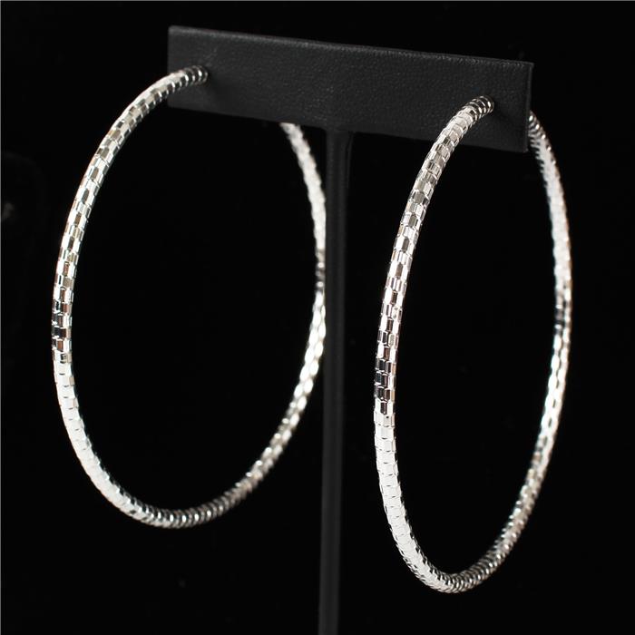 80 MM Clip On Hoop Earring - DDFLimport.com (Wholesale Fashion Jewelry)