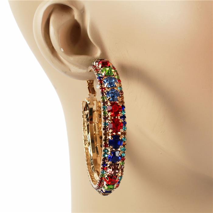 Big Large Shiny Dangle Ear Sparkling Diamond Cut Huggie Hoop Earrings 3-8CM  | eBay