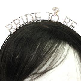 "Rhinestone "Bride To Be" Headband "
