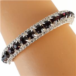 Rhinestones With Crystal Bangle Bracelet