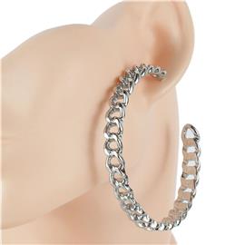 70mm Link Hoop Earring