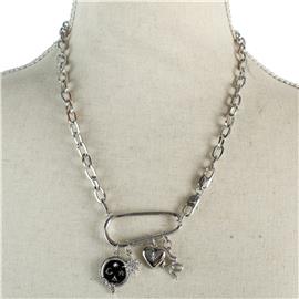 Pendant Oval Chain Necklace