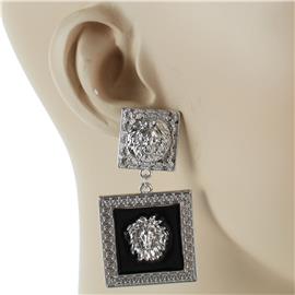 Metal Dangling Square Earring