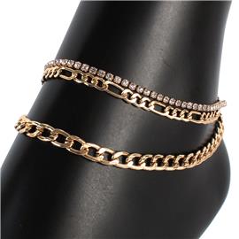 Metal Multi Chain Anklet