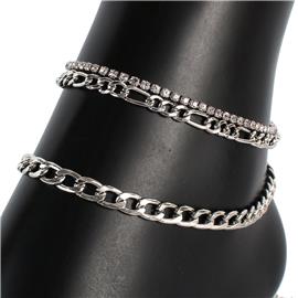 Metal Multi Chain Anklet