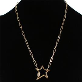 Stainless Steel Pendant Star Necklace