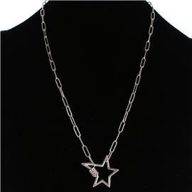 Stainless Steel Pendant Star Necklace