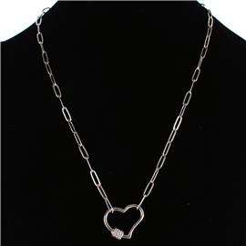 Stainless Steel Pendant Heart Necklace