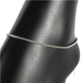 Stainless Steel Coreana Chain Anklet