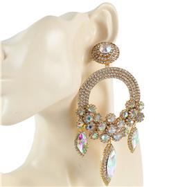 Chandelier Round Clip-On Earring