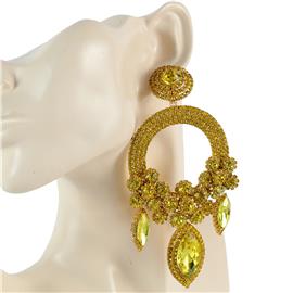Chandelier Round Clip-On Earring