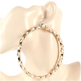 100mm Twist Hoop Earring