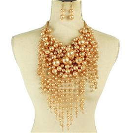 Pearl Drop Necklace Set