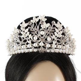 Pearl Rhinestones Tiara