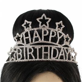 Happy Birthday  Rhinestones Tiara