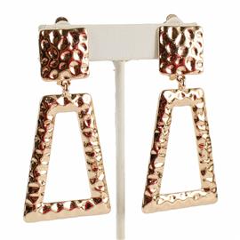 Clip On Metal Dangle Earring