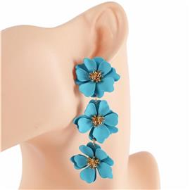 Fashion Flower Dangle Earring