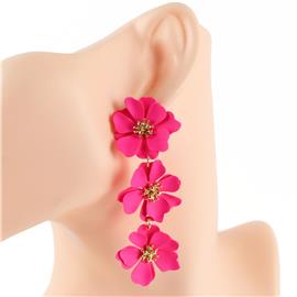 Fashion Flower Dangle Earring
