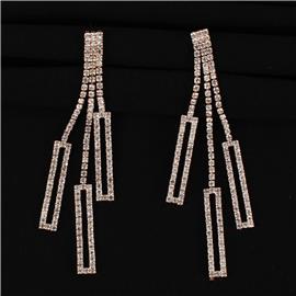 Rhinestones Dangle Earring